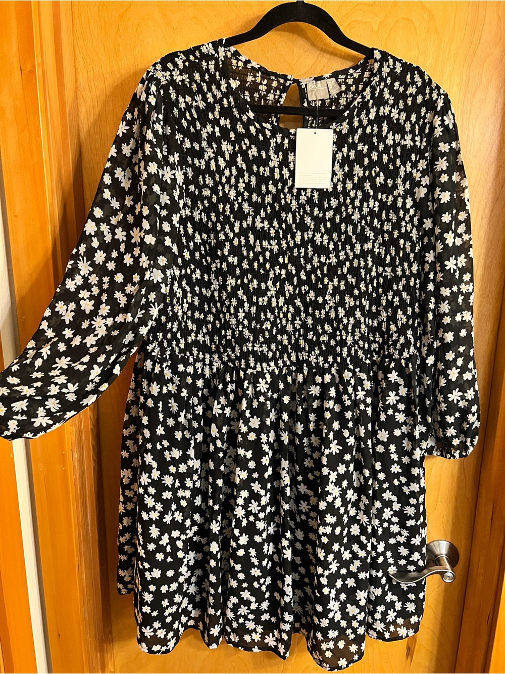 🌷 ASOS Floral Long Sleeve Shirred Sundress - 16/20